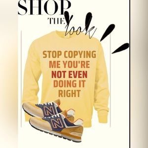 Women’s Graphic Sweatshirt Don’t Copy Me